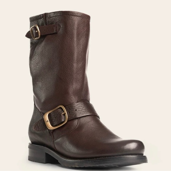 Frye Veronica Short Boots, Dark Brown - Picture 1 of 4